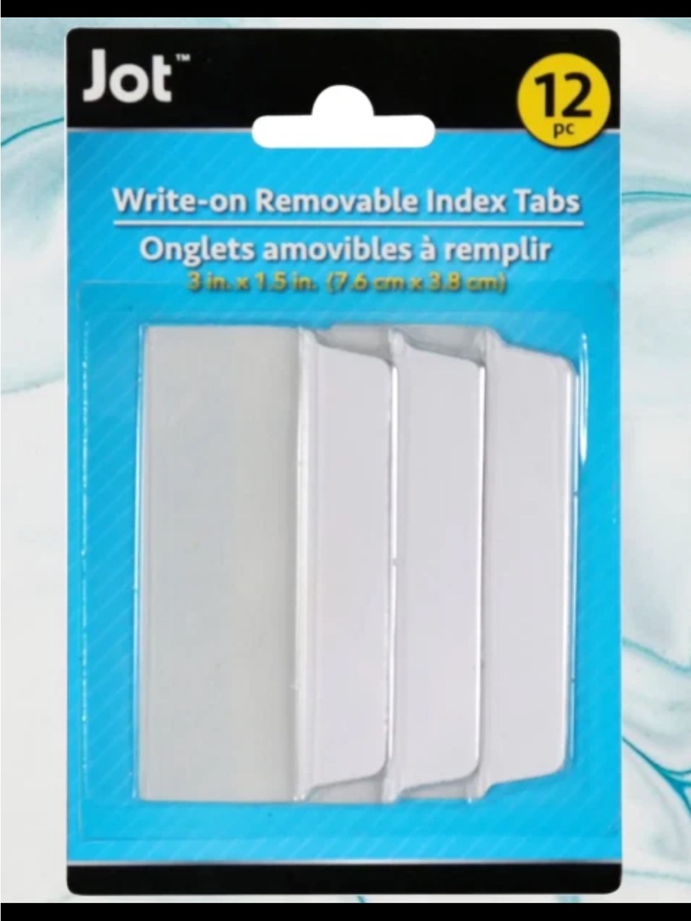 12pc Index Tabs ~Margin Style ~ Filing Indexing Flags ~Sticky Page Markers